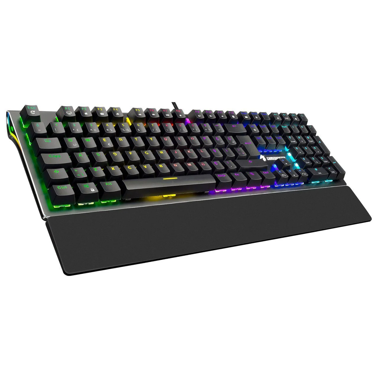 g908 bolt rainbow aydınlatmalı red switch mekanik bileklikli oyun klavyesi