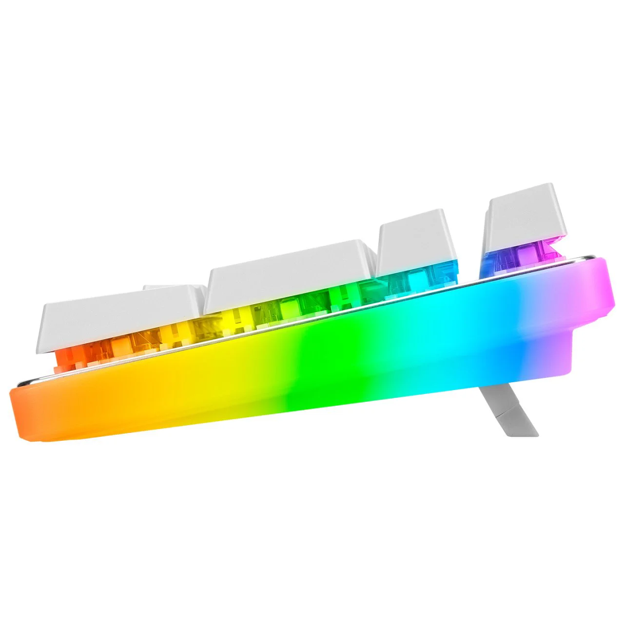 g918 fire storm rgb red switch mekanik beyaz oyun klavyesi