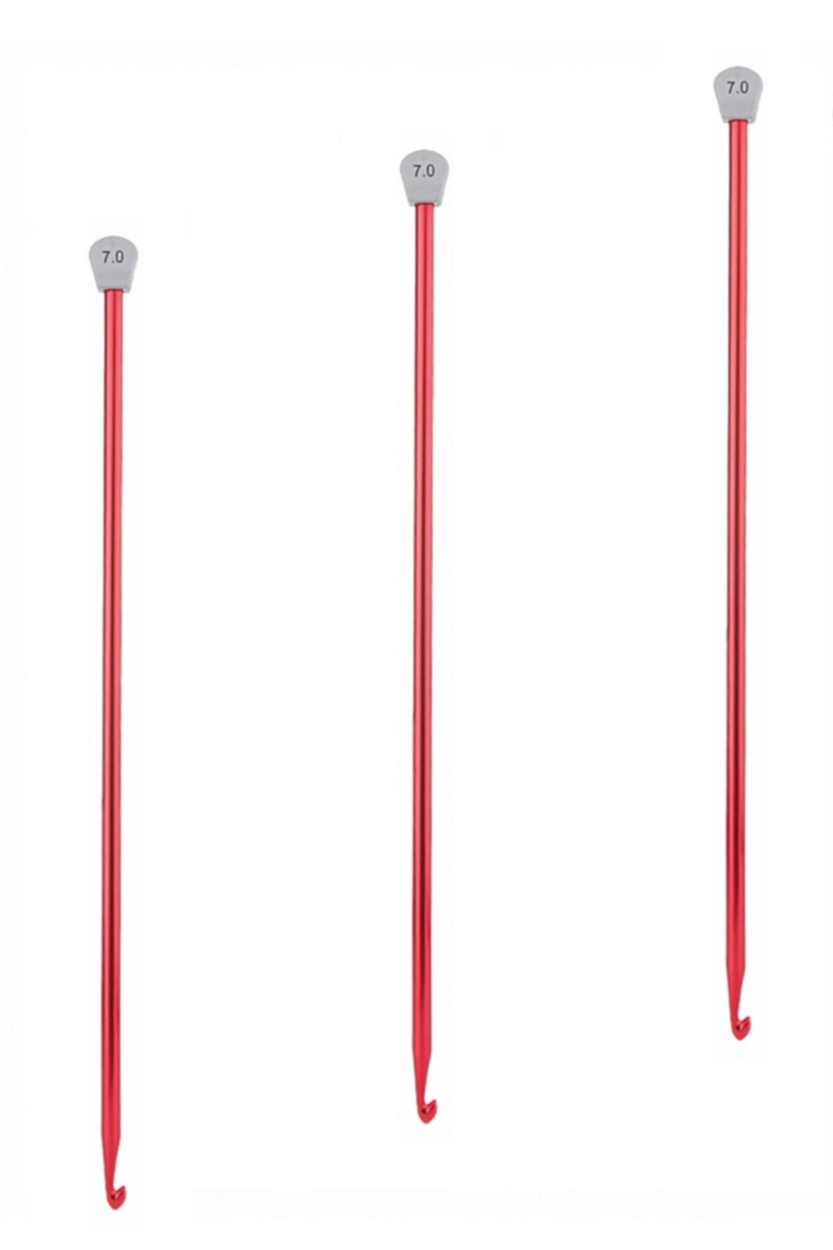 Tuhafiyecimiz Gagalı Renkli Örgü Şişi 7 Mm - Tunus İşi, Afgan İşi Gagalı Örgü Ş