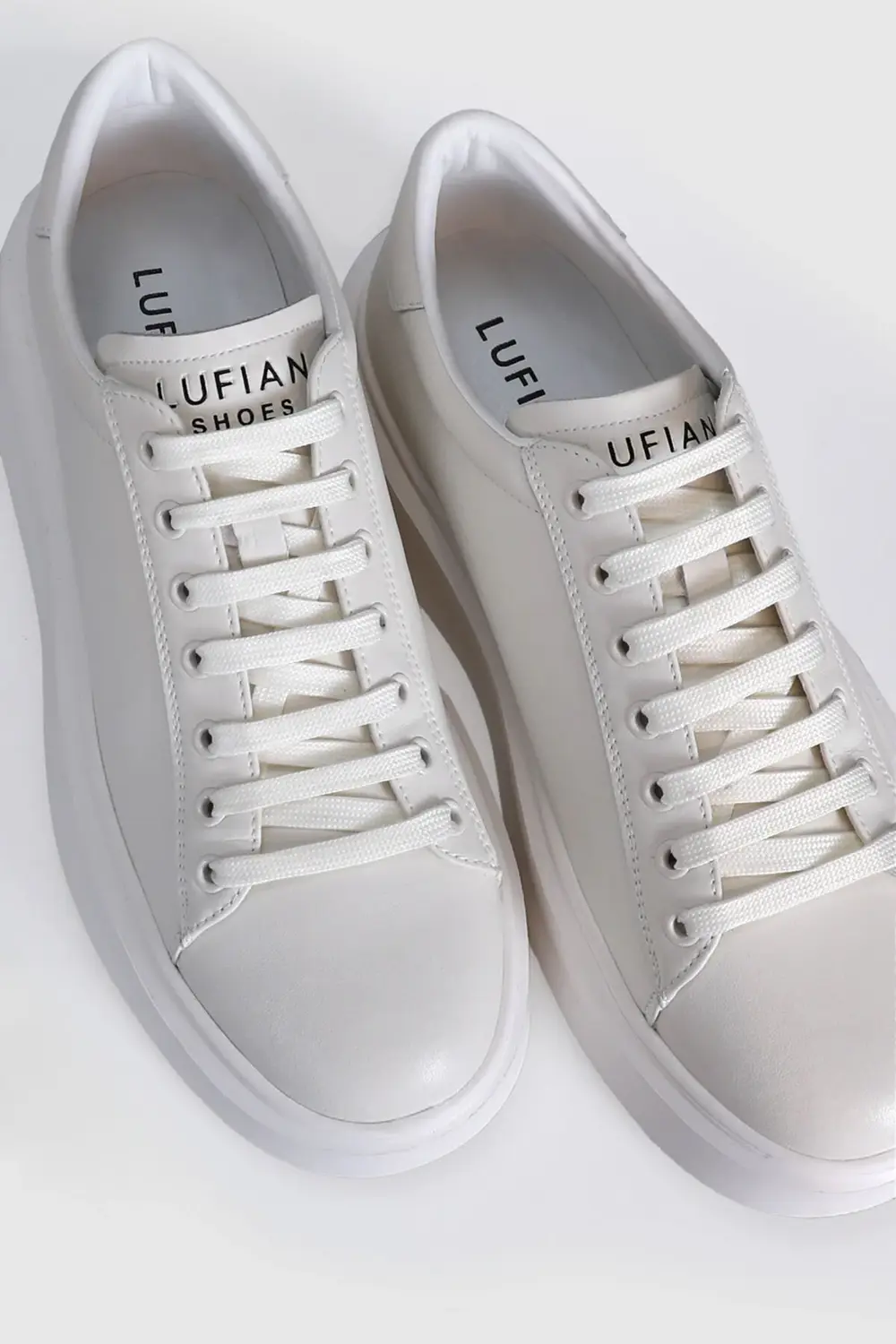 Gage Erkek Hakiki Deri Sneaker Ayakkabı BEYAZ