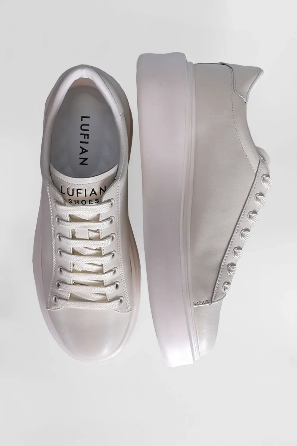 Gage Erkek Hakiki Deri Sneaker Ayakkabı BEYAZ