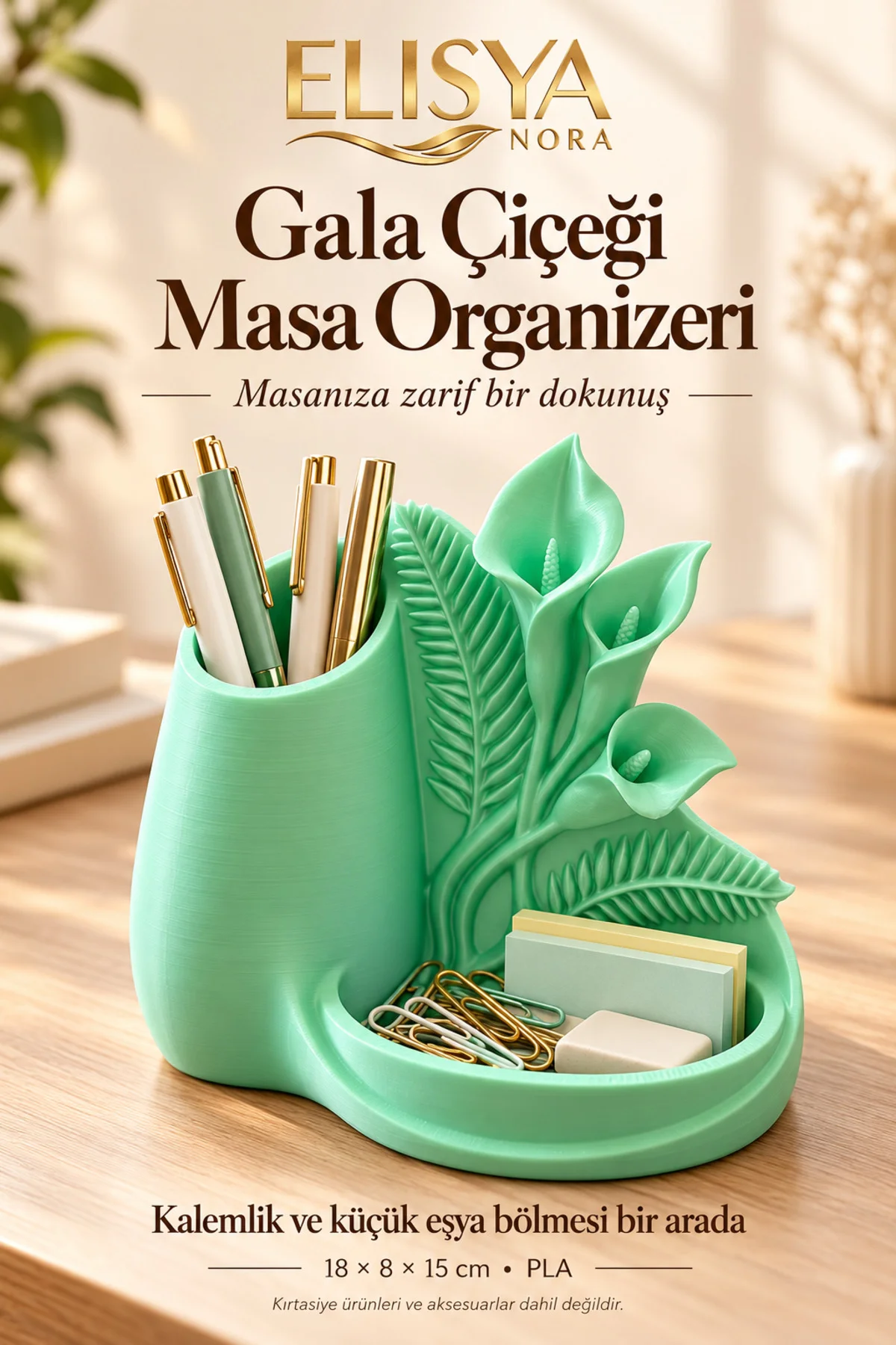 Gala Çiçeği Kalemlik Masaüstü Organizer Ofis Düzenleyici Gala Çiçeği Kalemlik Masaüstü Organizer Ofis Düzenleyici