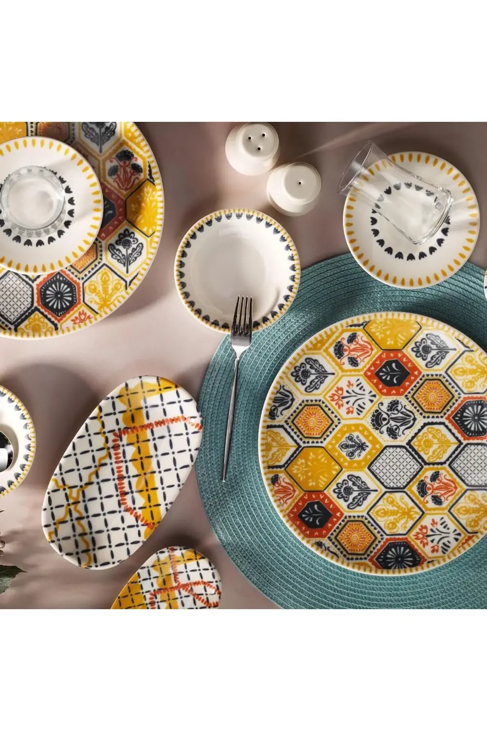 Gala Krem 6 Kişilik 30 Parça Kahvaltı Takımı Db2755 395519