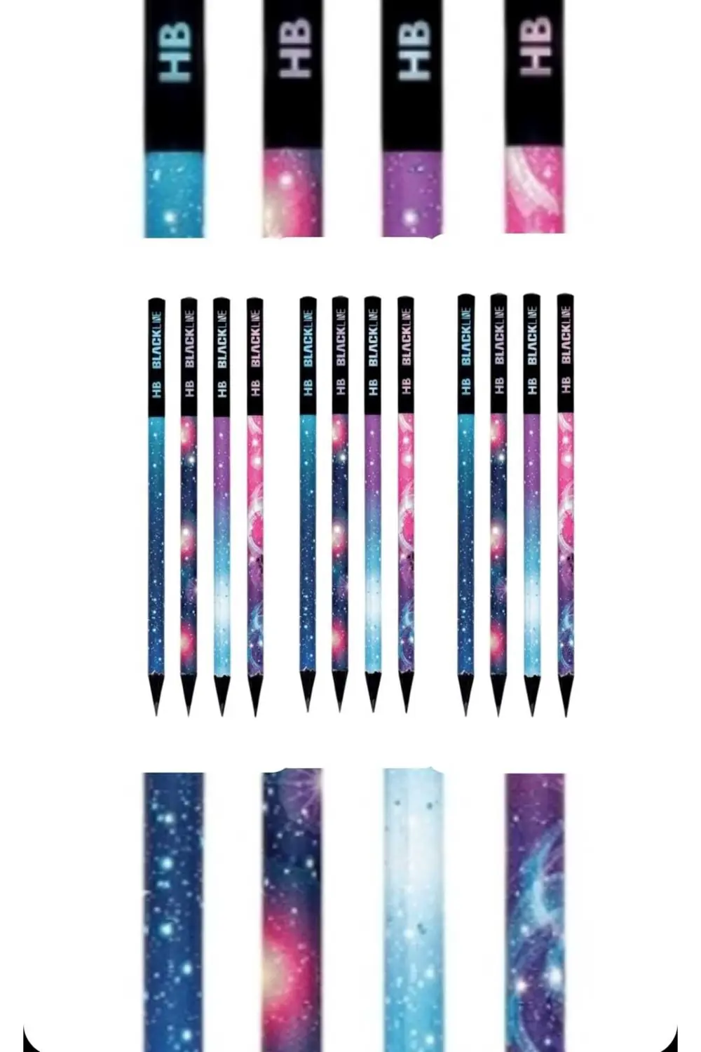 Galaksi HB Blackline Kurşun Kalem  - 12 Adet