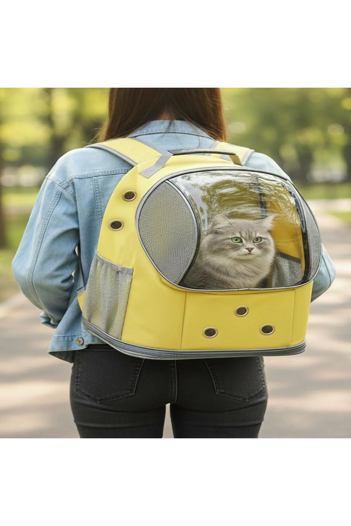 Galaksi Kedi Taşıma Çantası (Yeni Model) Ekstra Hava Kanallı Kedi