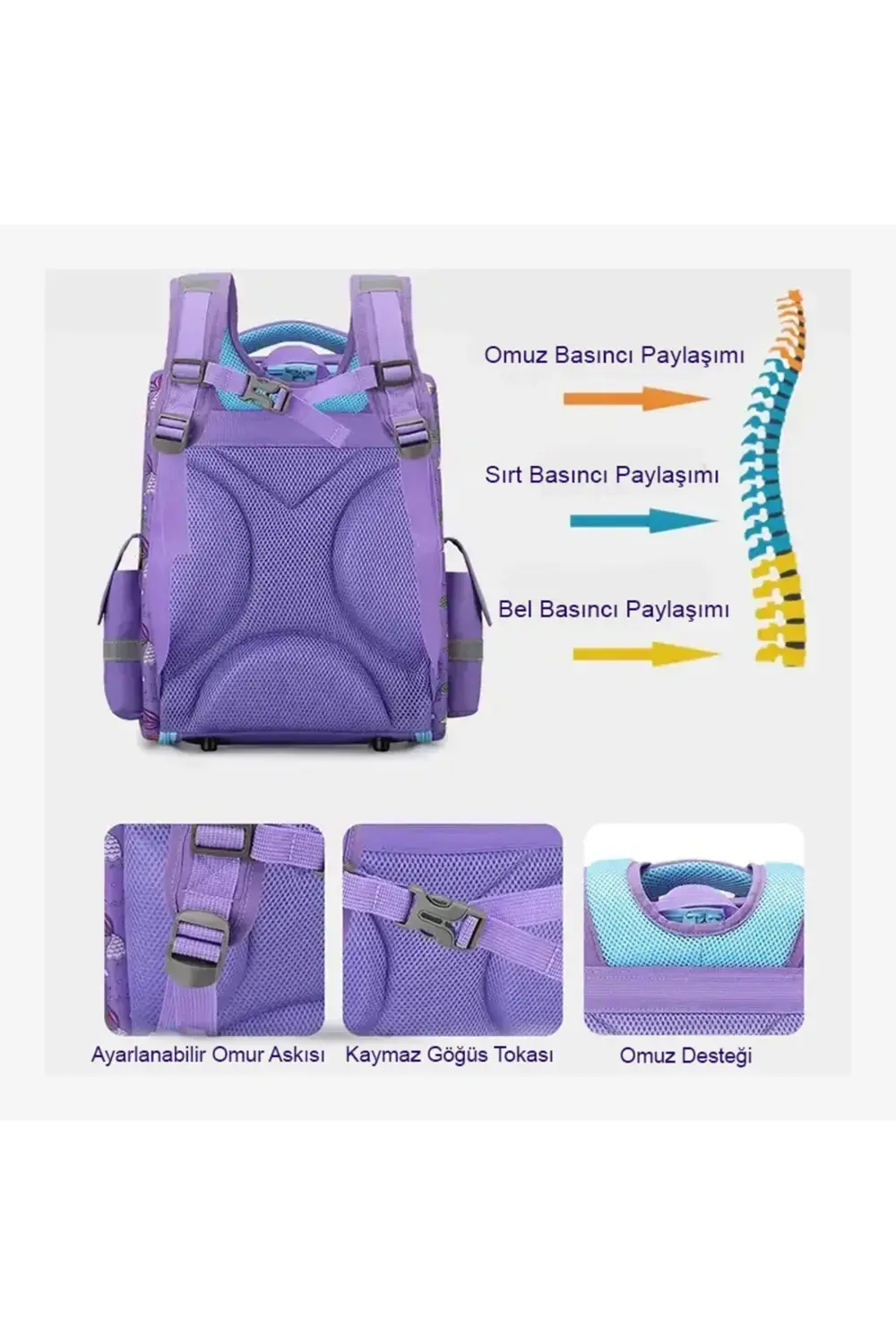 Galaksi Ortopedik Kolej Çantası