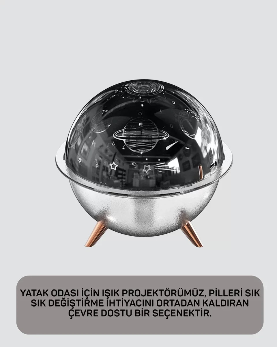 Galaksi ve Yıldız Efektli Nemlendirici Işık Projektörü Yeni Nesil