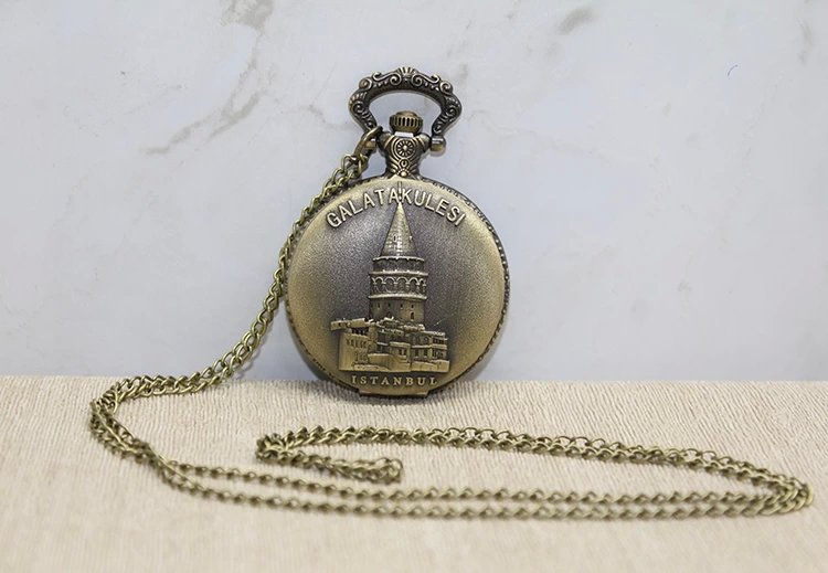 Just Cheap Store Galata Kulesi Tasarımı Köstekli Saat Alk4383