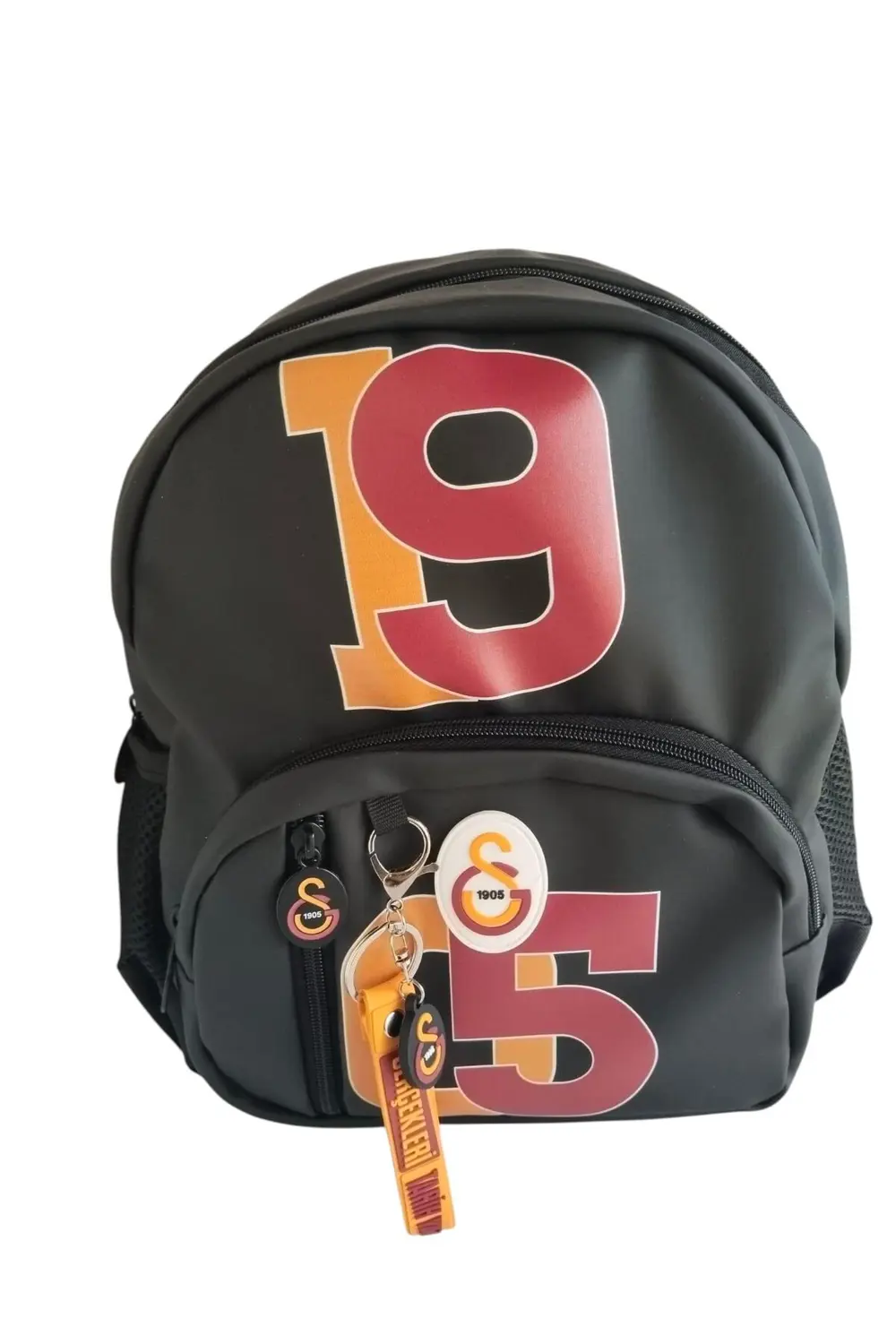 GALATASARAY 1905 SUNİ DERİ SİYAH ANAOKUL ÇANTASI