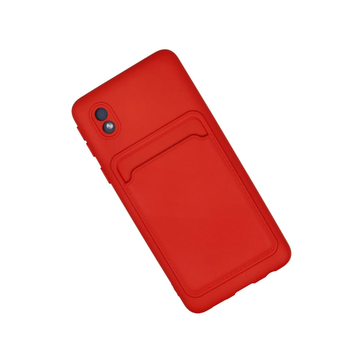 Galaxy A01 Core Kelvin Kartvizitli Silikon Kılıf - Kırmızı