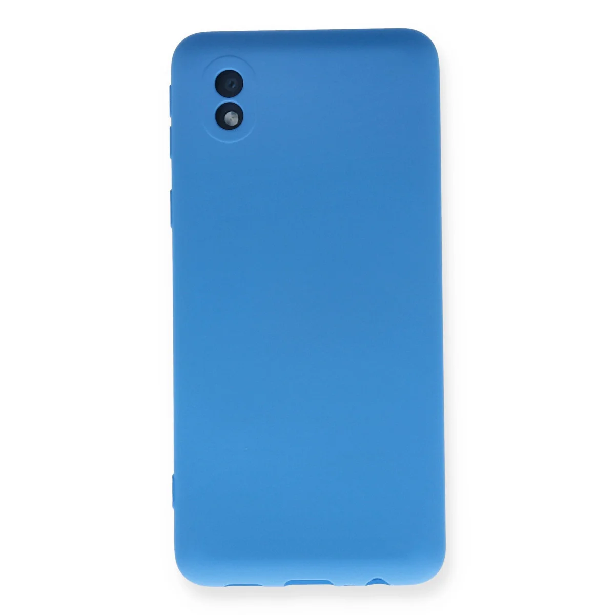 Galaxy A01 Core Kılıf - Nano İçi Kadife Silikon Mavi ve Yerli Üretim