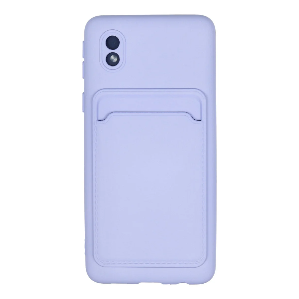Galaxy A01 Core Kılıf Kelvin Kartvizitli Silikon - Lila