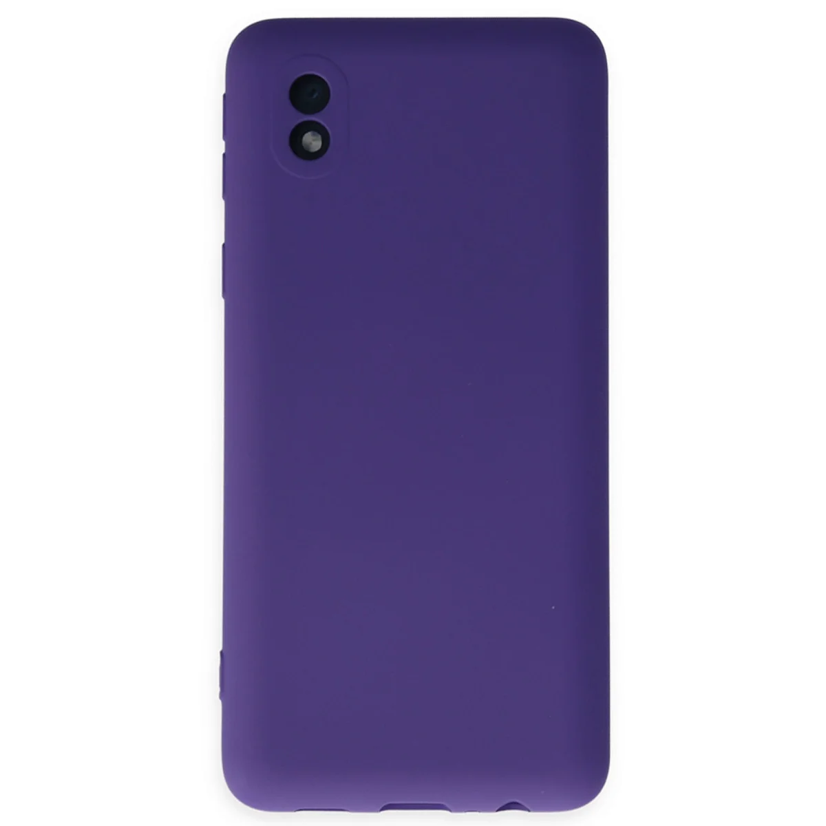 Galaxy A01 Core Nano İçi Kadife Silikon Kılıf - Mor - Maksimum Koruma ve Şıklık
