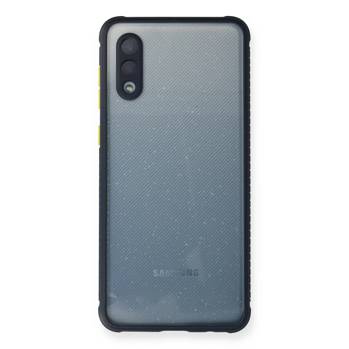 Galaxy A02 Miami Silikon Kılıf - Şeffaf Lacivert