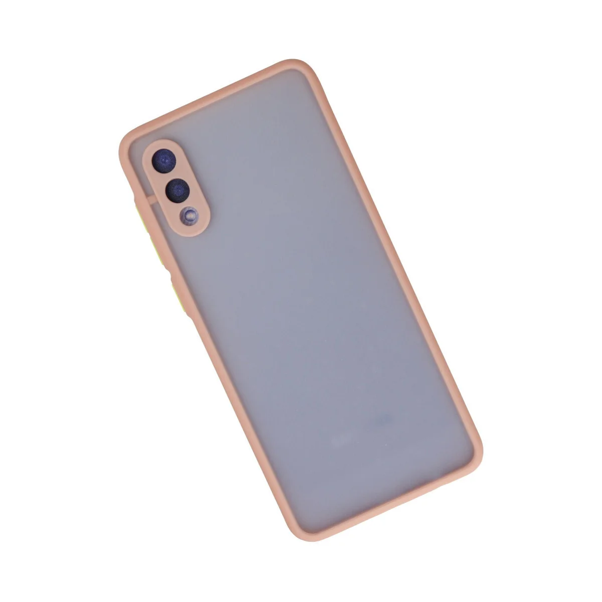 Galaxy A02 Montreal Silikon Kılıf Pembe - Kamera Korumalı ve Darbe Emici Tasarım