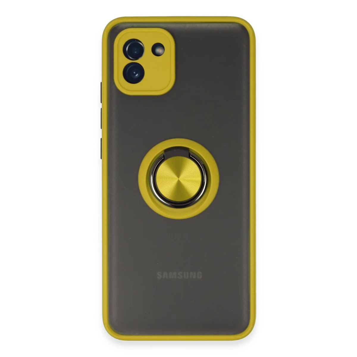 Galaxy A03 Kılıf Montreal Yüzüklü Silikon Kapak - Sarı Fiyatı, Yorumları ve Özellikleri