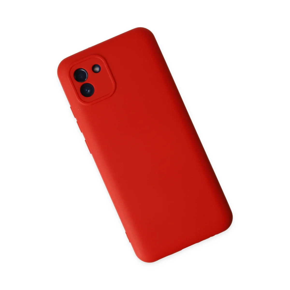 Galaxy A03 Nano İçi Kadife Silikon Kılıf - Kırmızı ve Şık Koruma