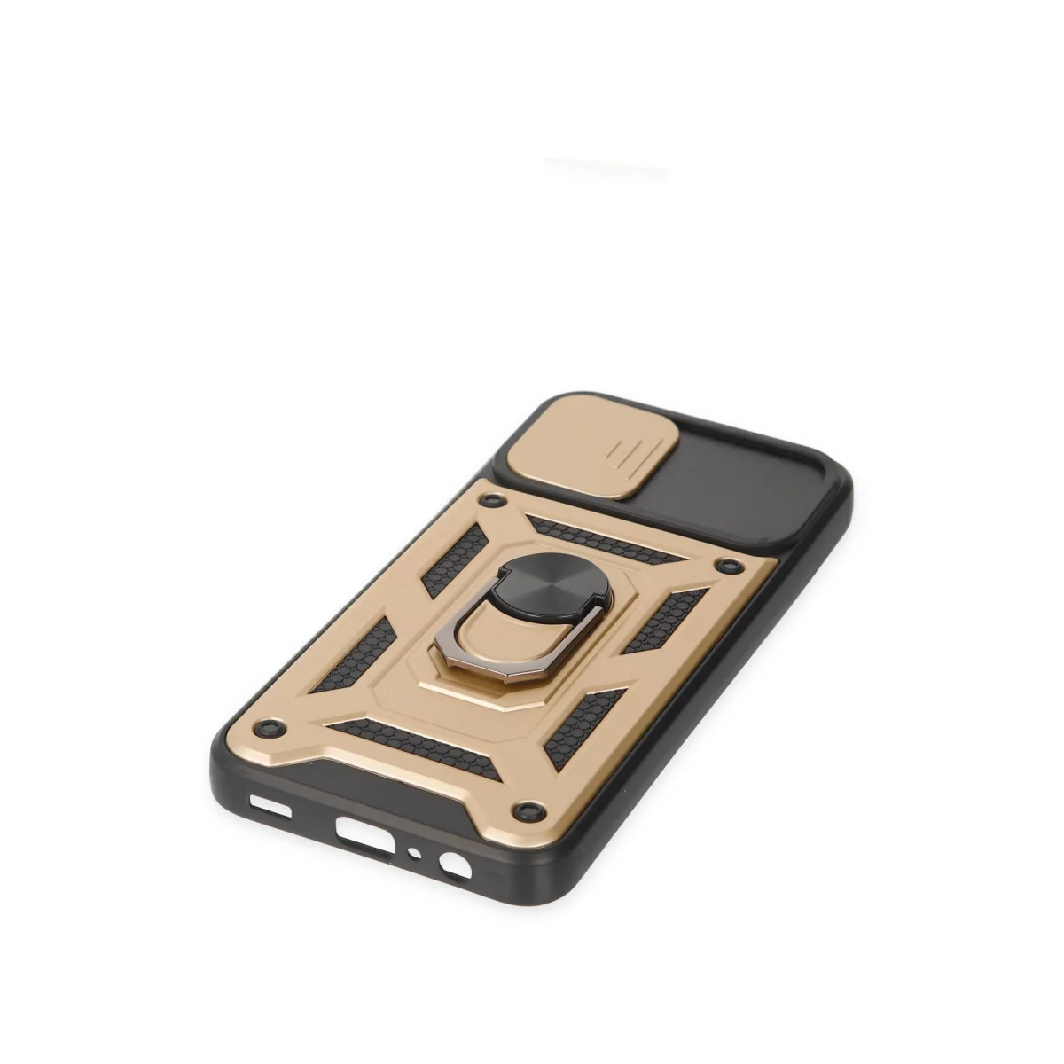 Galaxy A03 Silikon Kılıf Gold - Lens Korumalı Pars Serisi