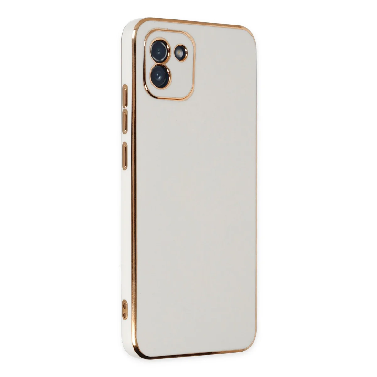 Galaxy A03 Volet Silikon Kılıf - Beyaz Premium Koruma ve Şık Tasarım