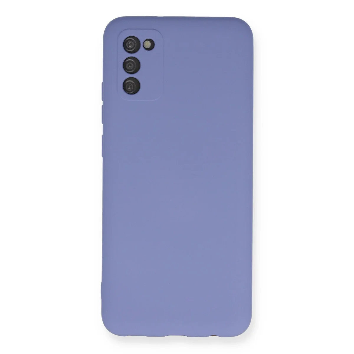 Galaxy A03S Kadife Silikon Kılıf - Nano İçi Lila