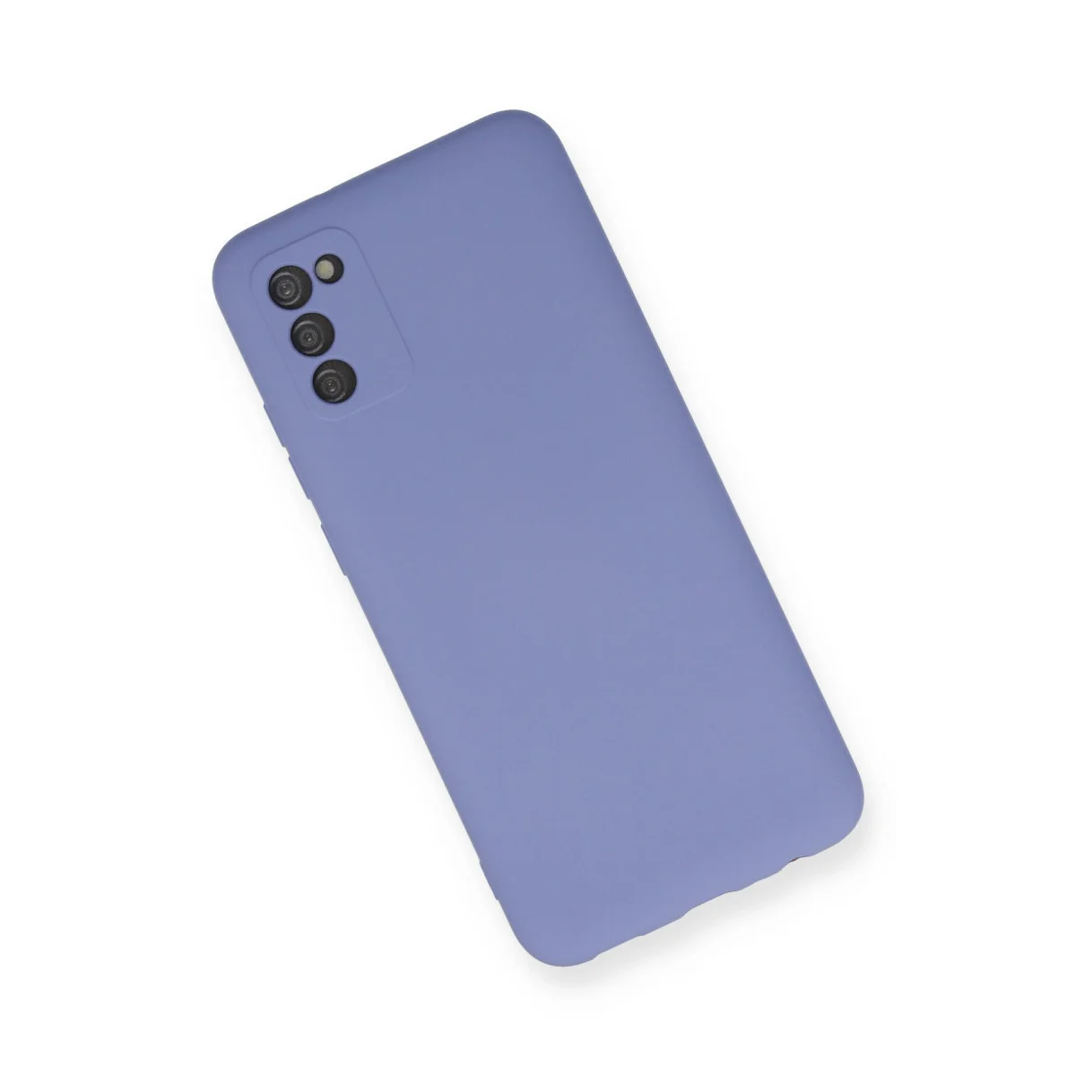 Galaxy A03S Kadife Silikon Kılıf - Nano İçi Lila