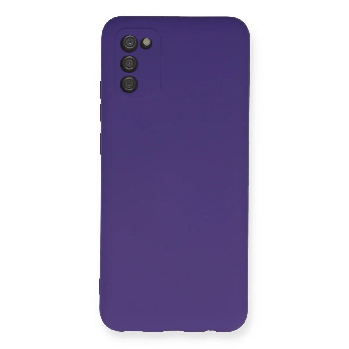 Galaxy A03S Kadife Silikon Kılıf Nano İçi Mor - Şık ve Korumalı
