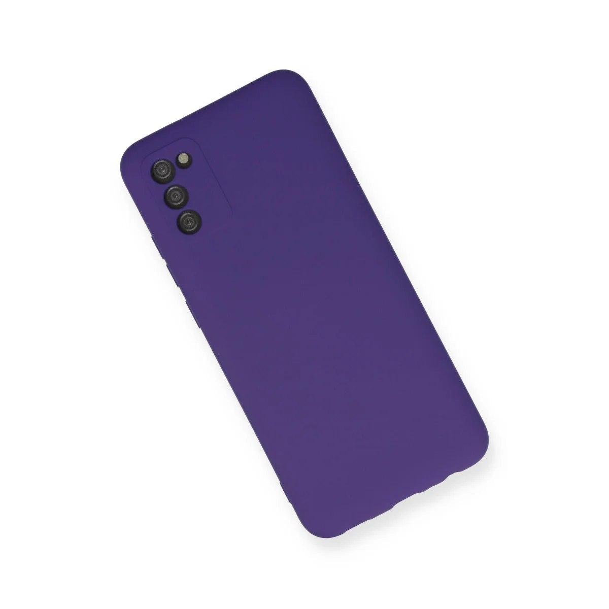 Galaxy A03S Kadife Silikon Kılıf Nano İçi Mor - Şık ve Korumalı