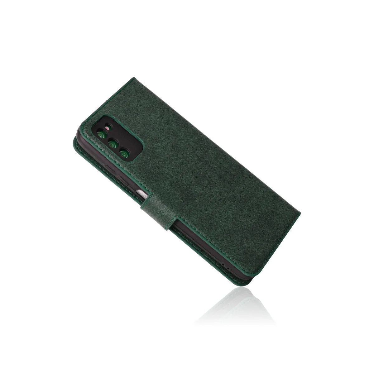 Galaxy A03S Kılıf Trend S Plus Yeşil - Standlı, Kartlı ve Şık Koruma