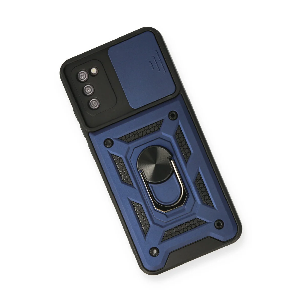 Galaxy A03S Lens Korumalı Silikon Kılıf - Lacivert