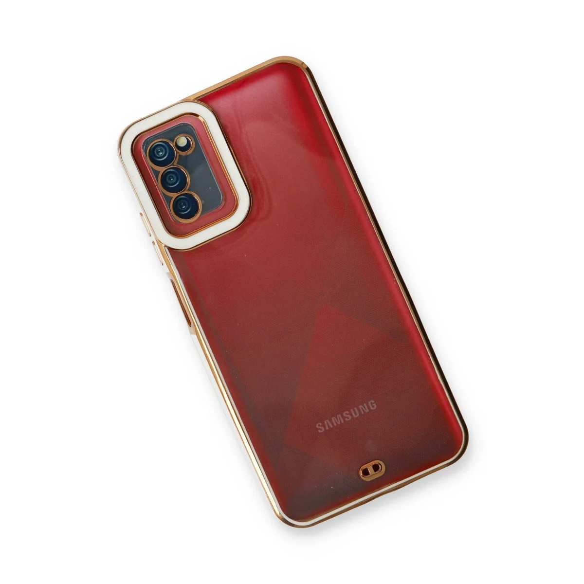 Galaxy A03S Liva Lens Silikon Kılıf - Beyaz