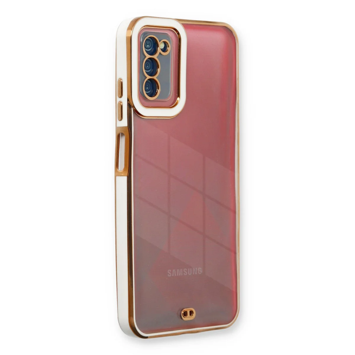 Galaxy A03S Liva Lens Silikon Kılıf - Beyaz