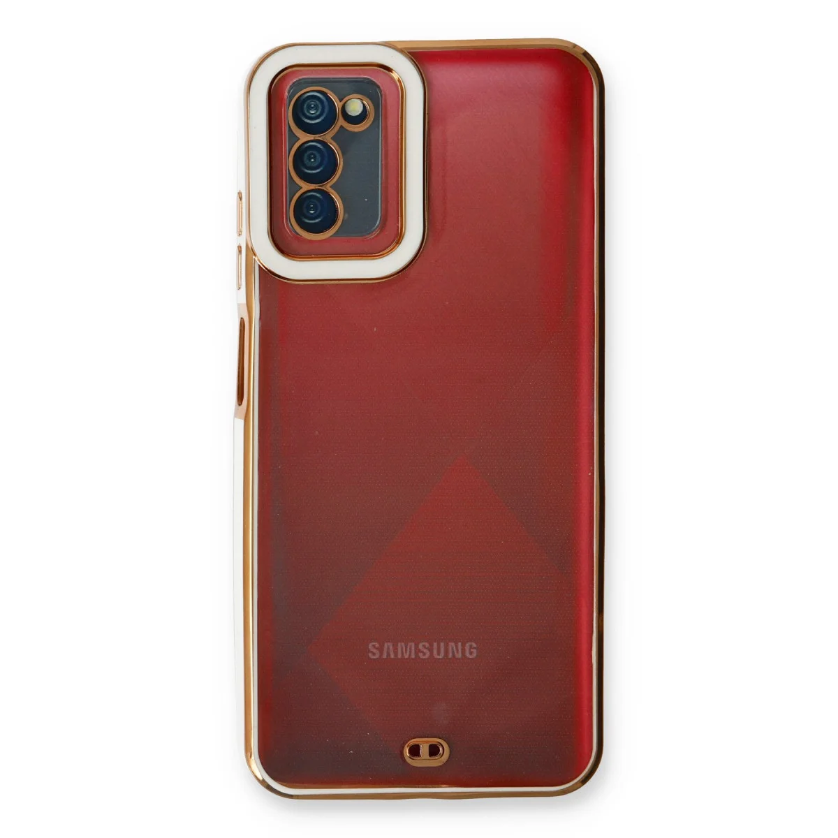Galaxy A03S Liva Lens Silikon Kılıf - Beyaz