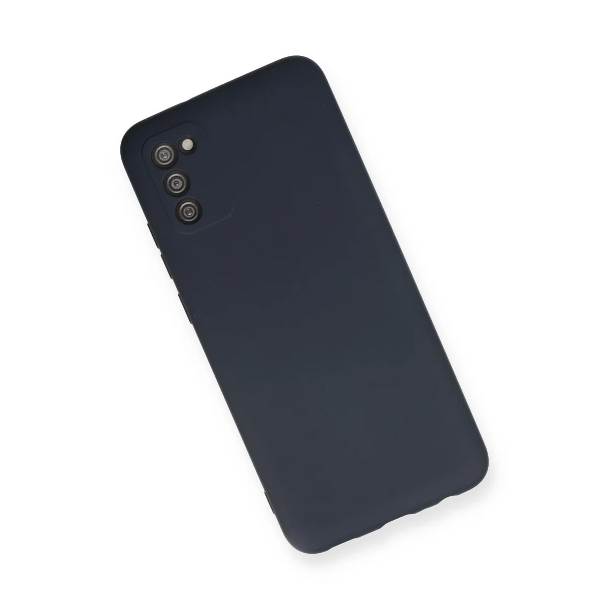 Galaxy A03S Nano İçi Kadife Silikon Kılıf - Lacivert