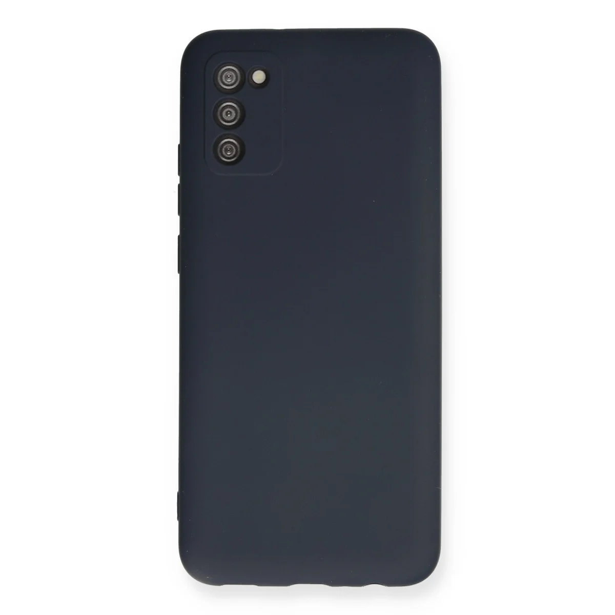 Galaxy A03S Nano İçi Kadife Silikon Kılıf - Lacivert