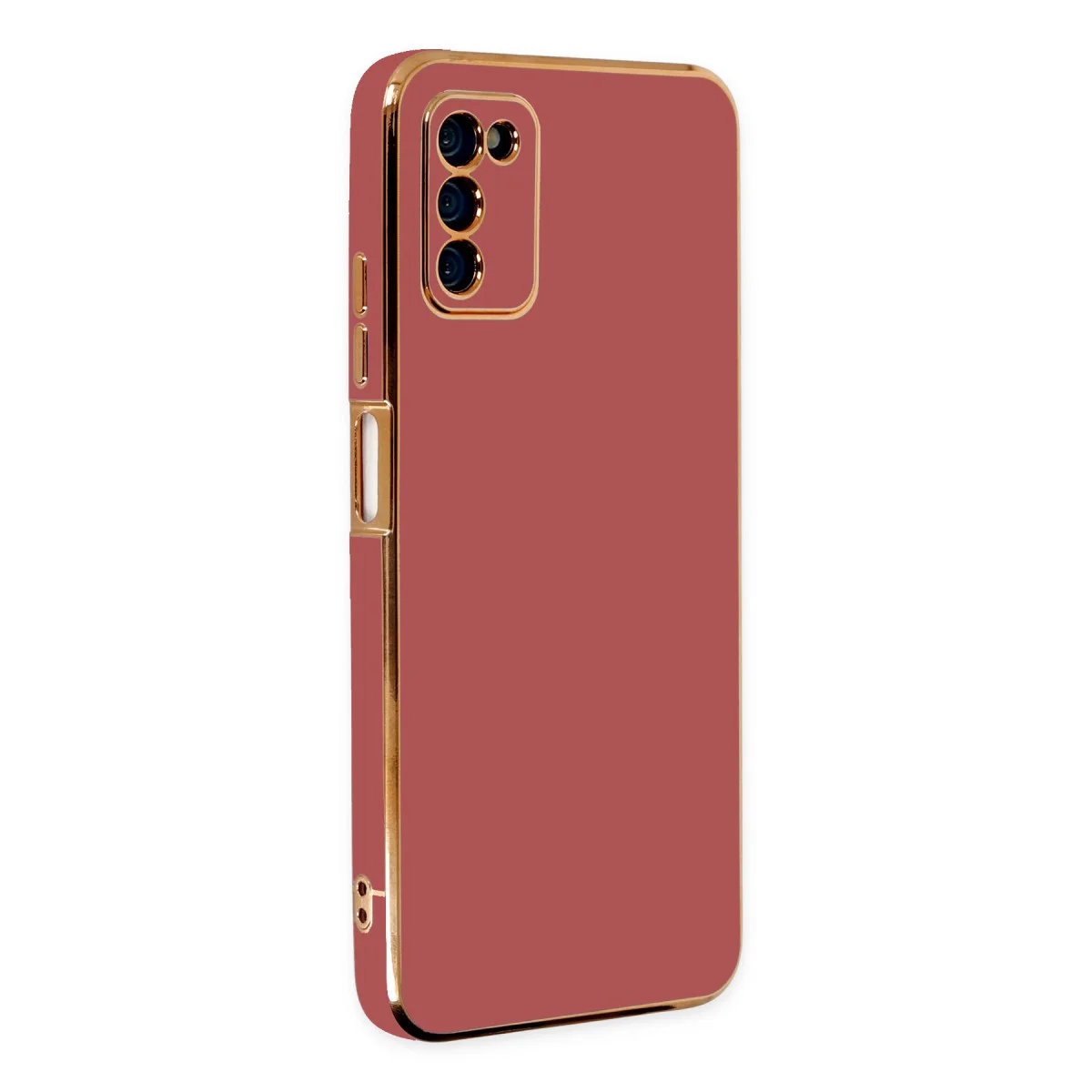 Galaxy A03S Volet Silikon Kılıf Kırmızı - Yüksek Dayanıklı ve Şık Korumalı Kılıf