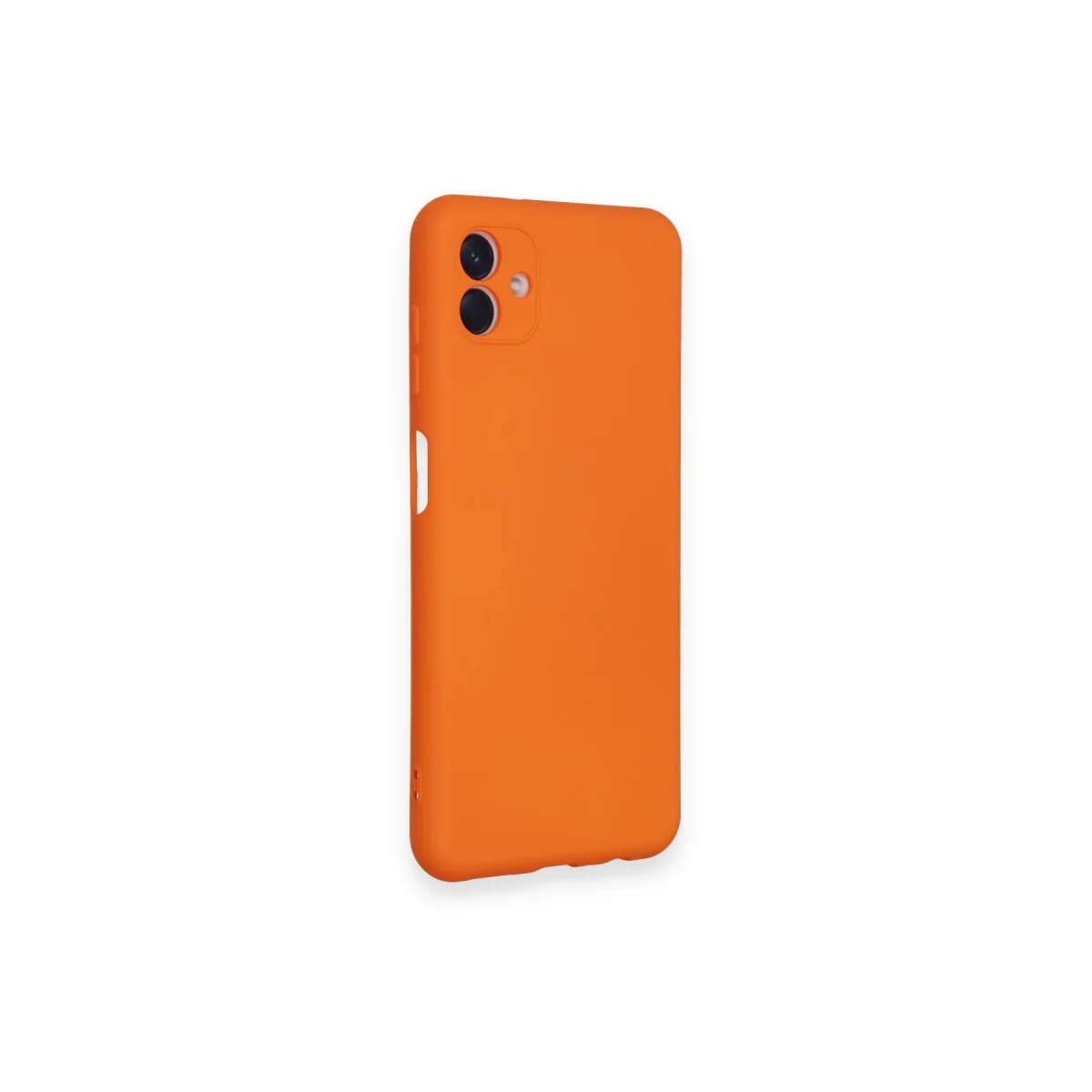 Galaxy A04 Nano İçi Kadife Silikon Kılıf - Turuncu Premium Koruma