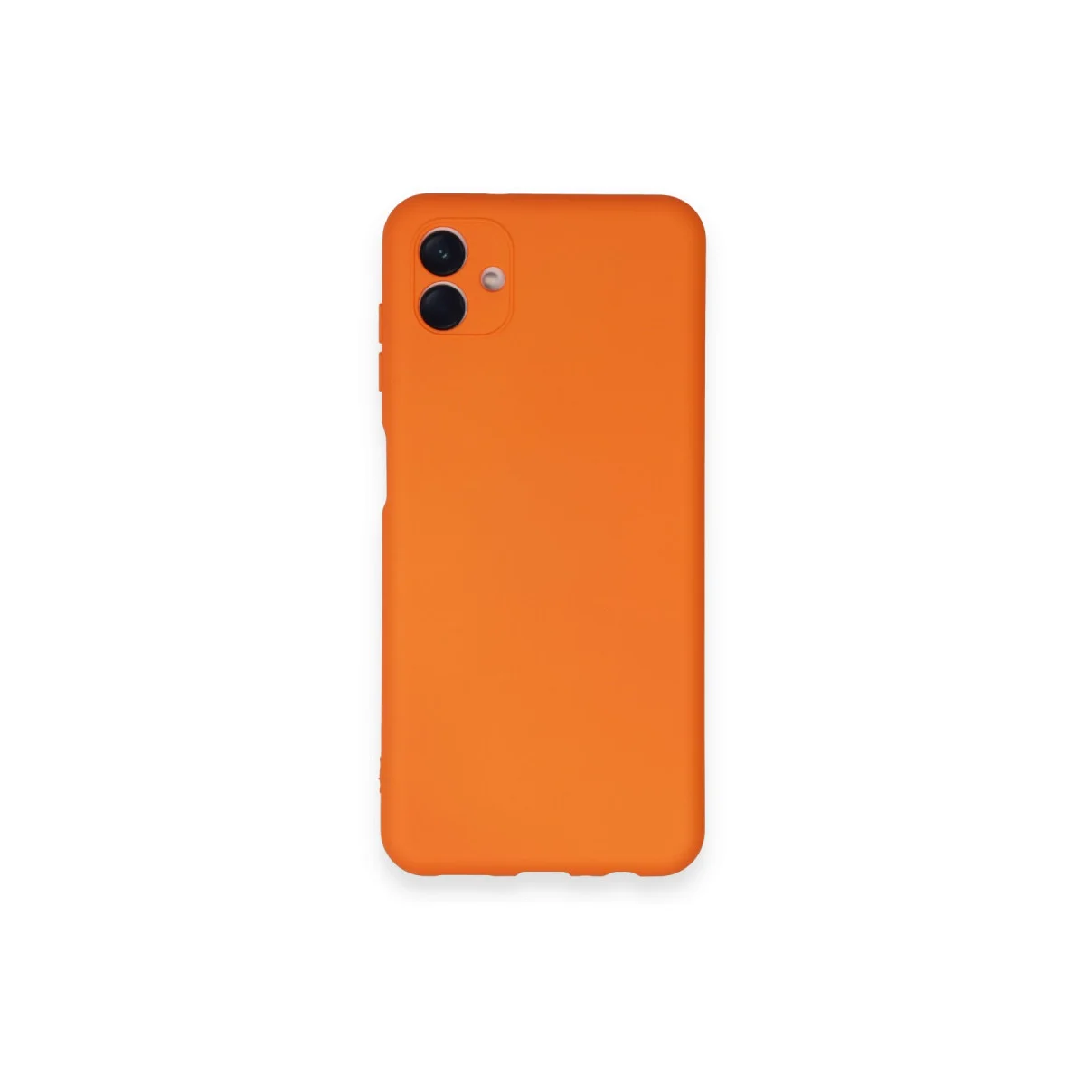 Galaxy A04 Nano İçi Kadife Silikon Kılıf - Turuncu Premium Koruma