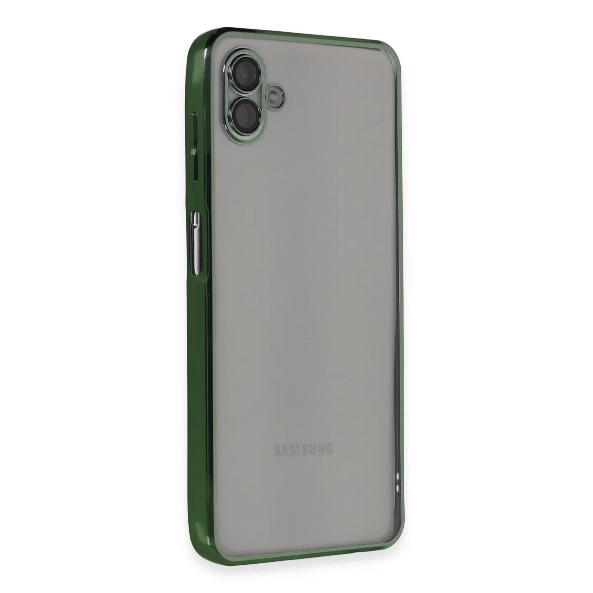 Galaxy A04 Razer Lensli Silikon Kılıf - Yeşil