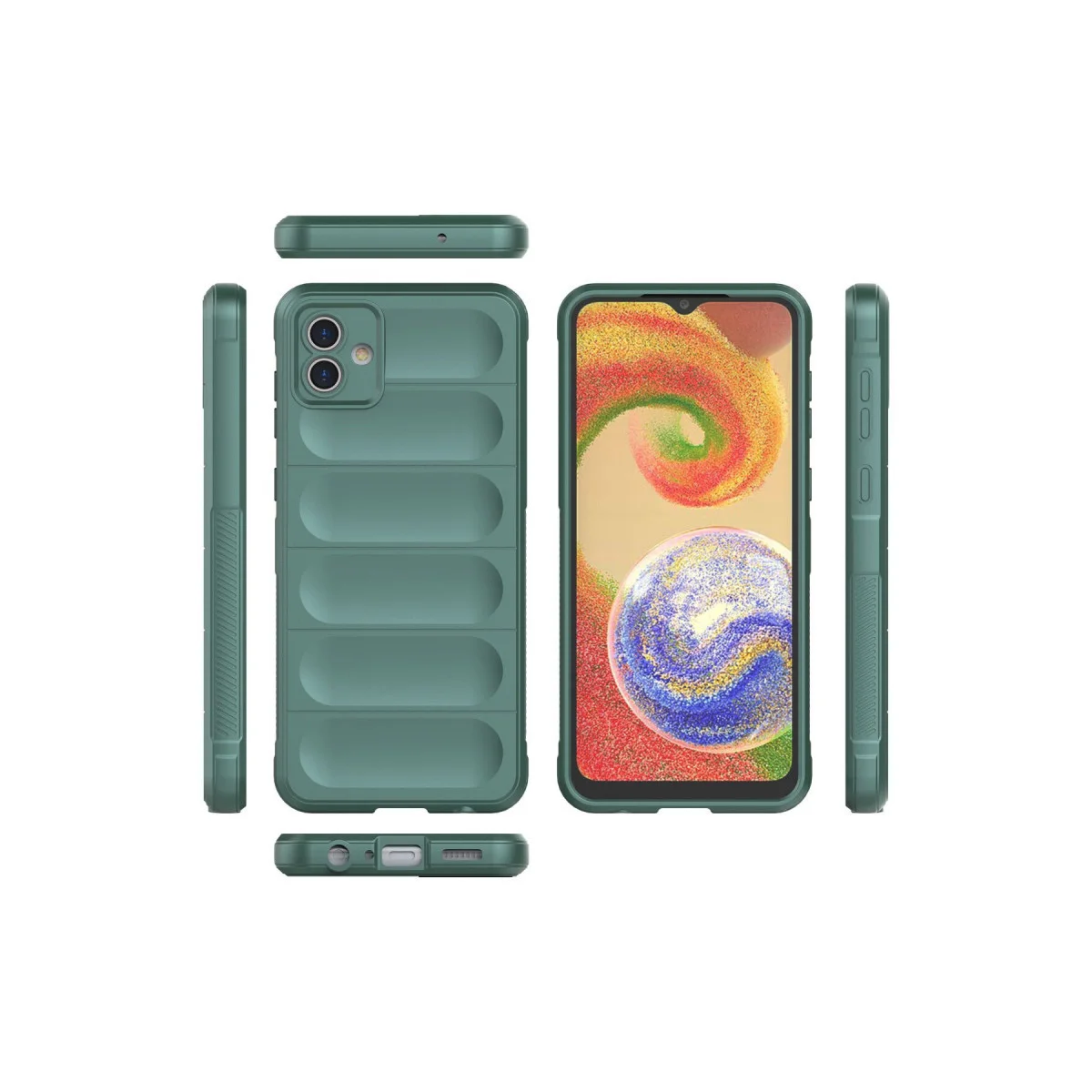 Galaxy A04E Optimum Silikon Kılıf - Koyu Yeşil