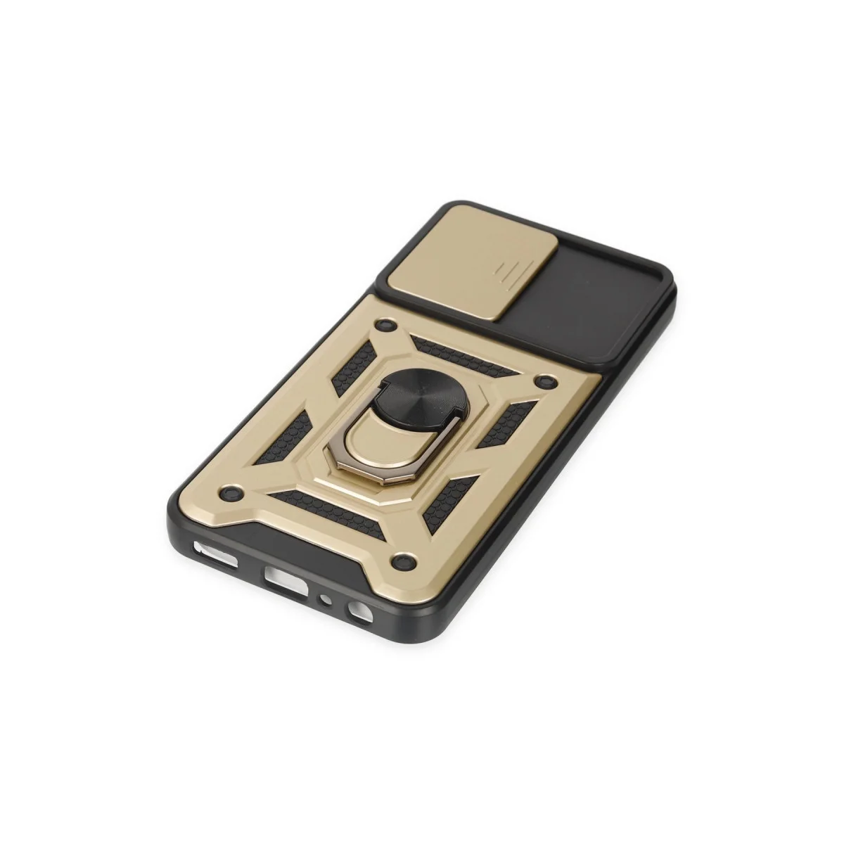 Galaxy A04S Kılıf - Gold Pars Lens Silikon Kılıf, Güvenlikli ve Pratik Kılıf