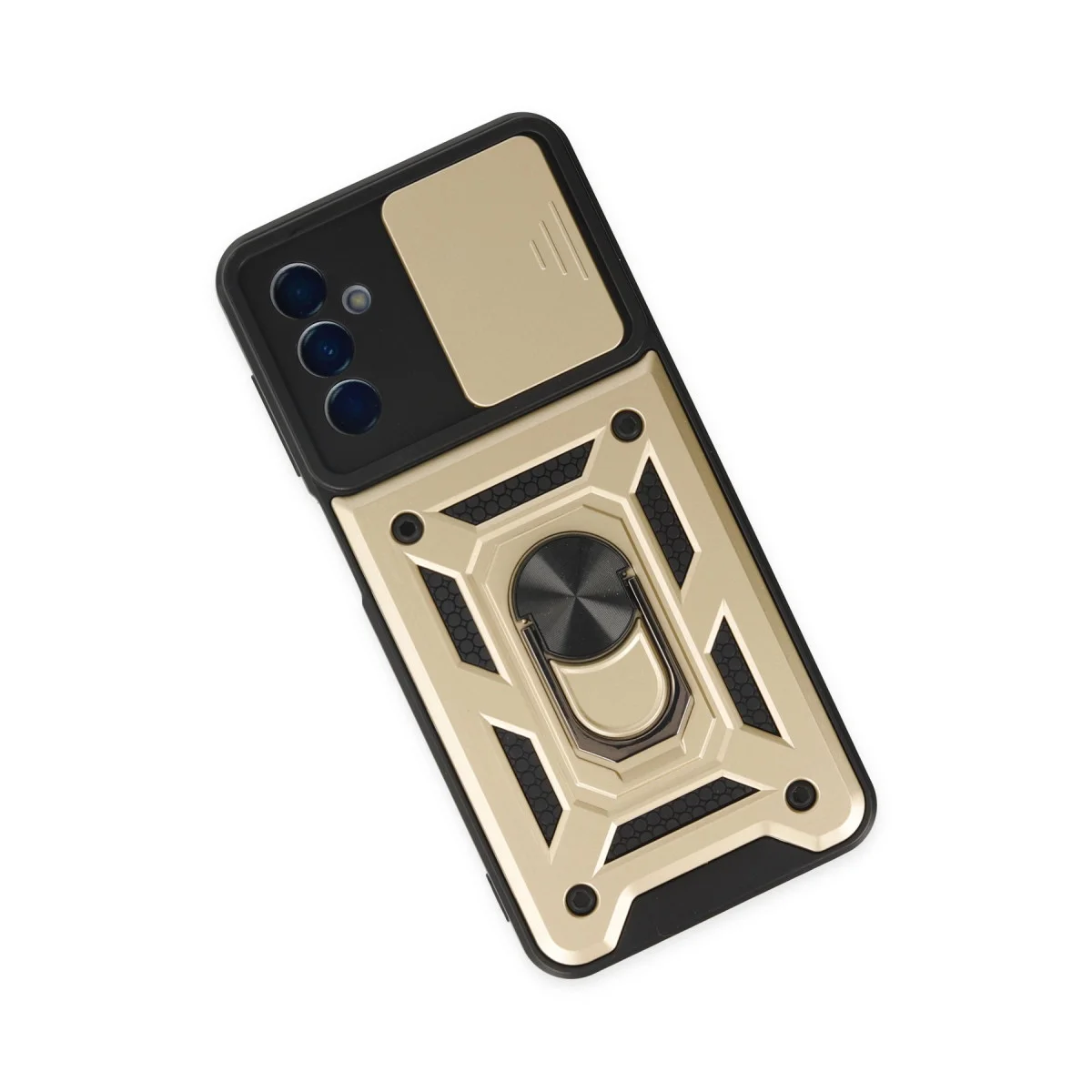 Galaxy A04S Kılıf - Gold Pars Lens Silikon Kılıf, Güvenlikli ve Pratik Kılıf
