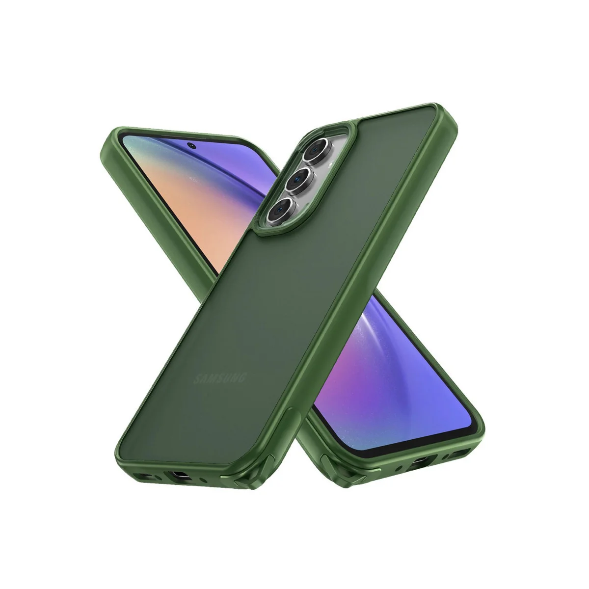 Galaxy A04S Kılıf Yeşil - Elegant Kapak ve Şık Koruma