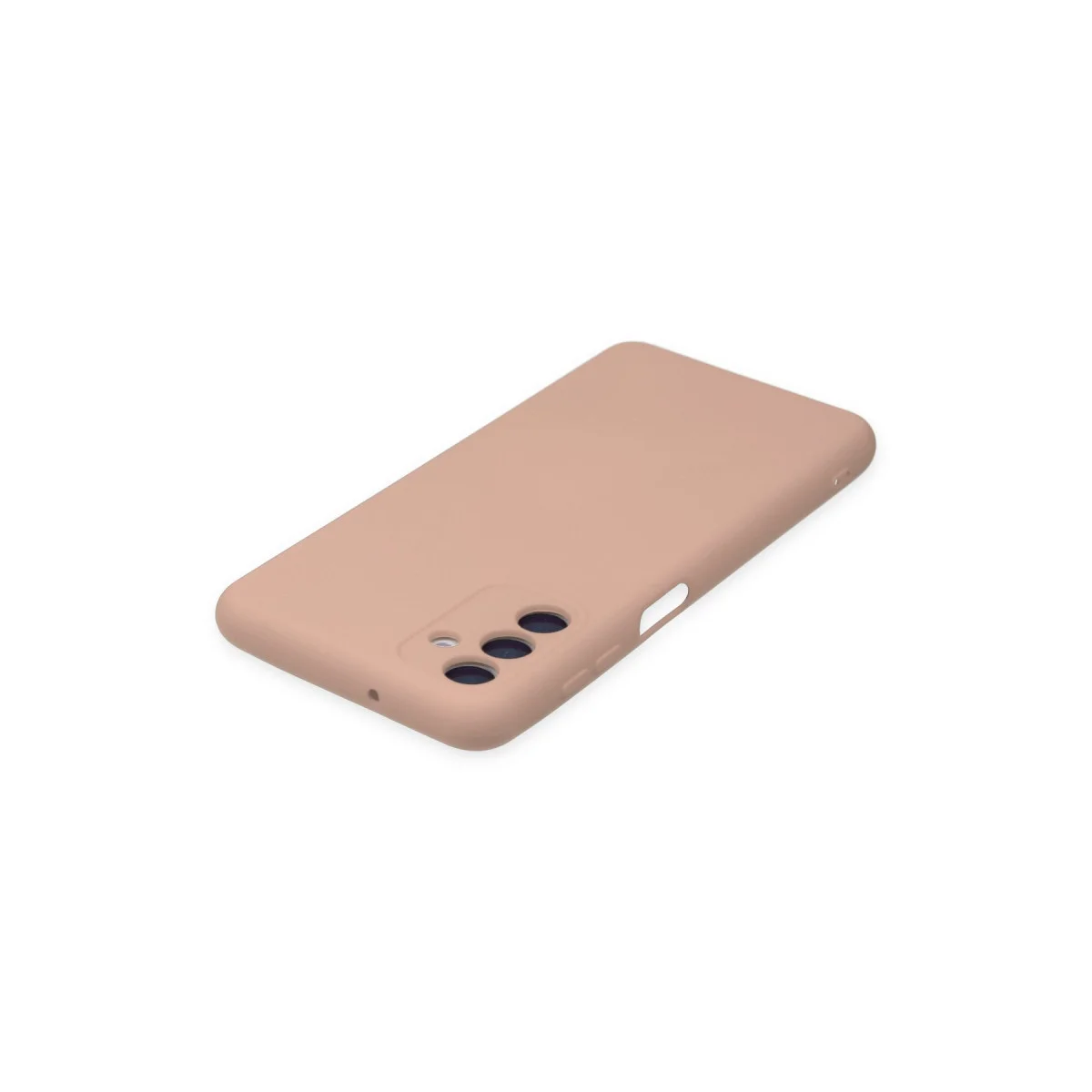 Galaxy A04S Nano İçi Kadife Silikon Kılıf - Pudra Rengi