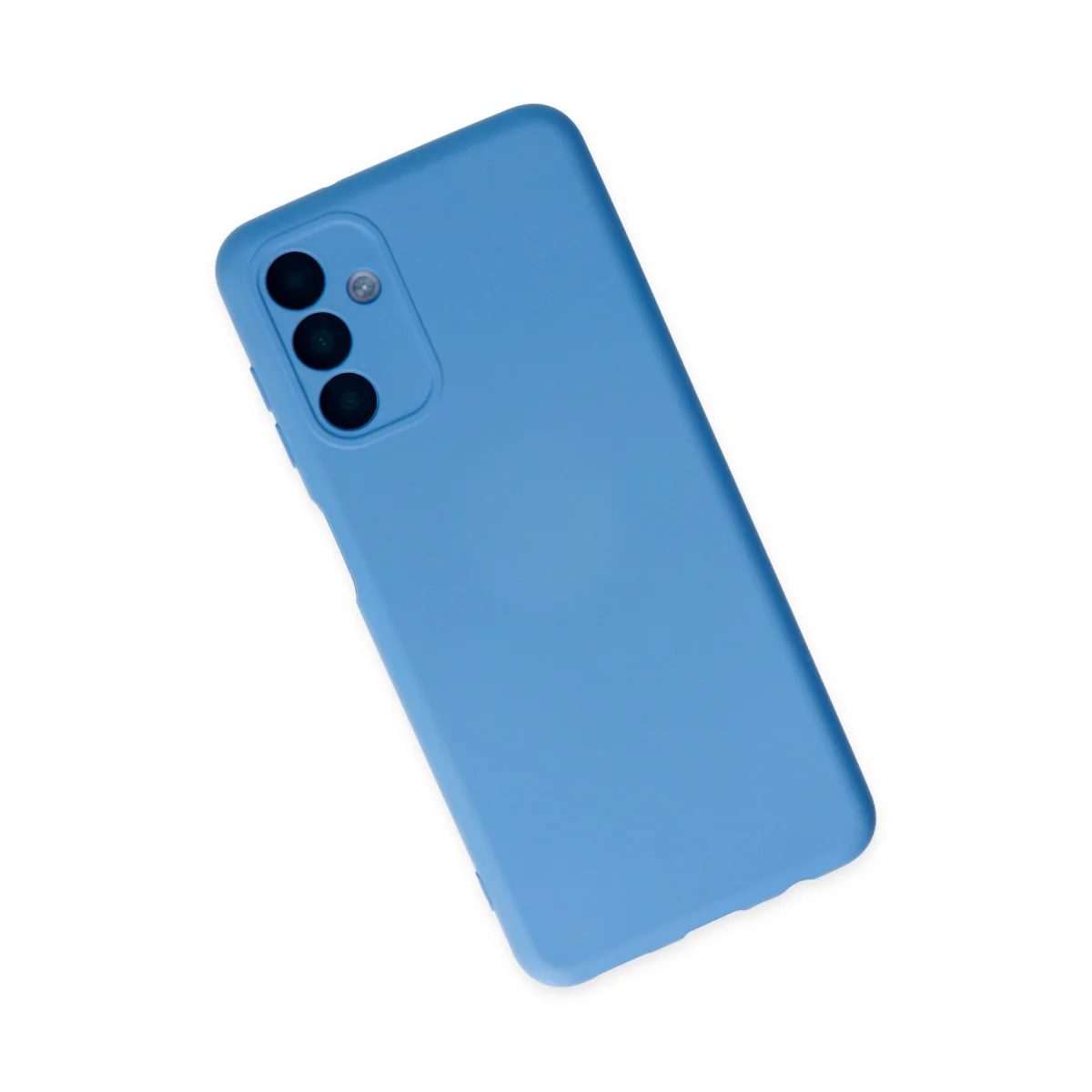 Galaxy A04S Nano İçi Kadife Silikon Kılıf - Mavi, Şık ve Korumalı