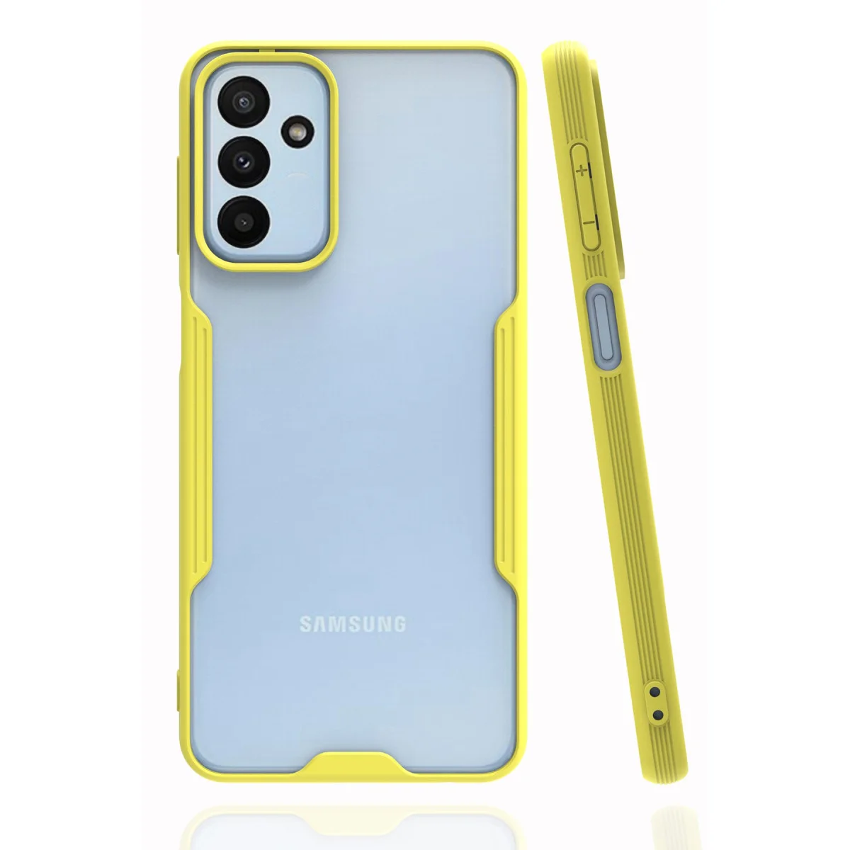 Galaxy A04S Platin Silikon Kılıf - Sarı