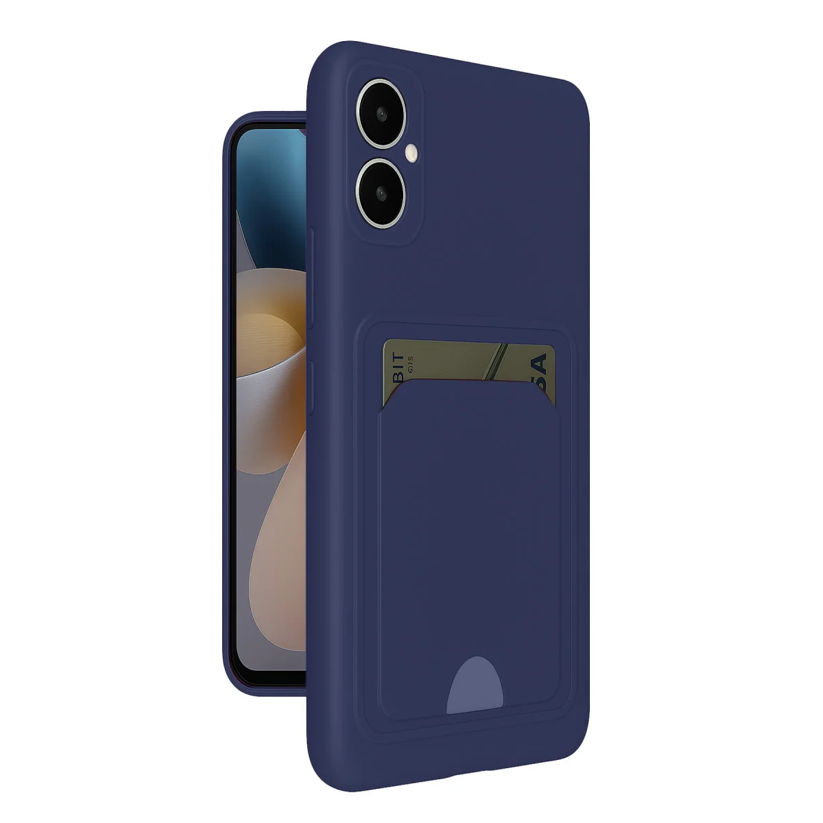 Galaxy A05 Kelvin Kartvizitli Silikon Kılıf - Lacivert