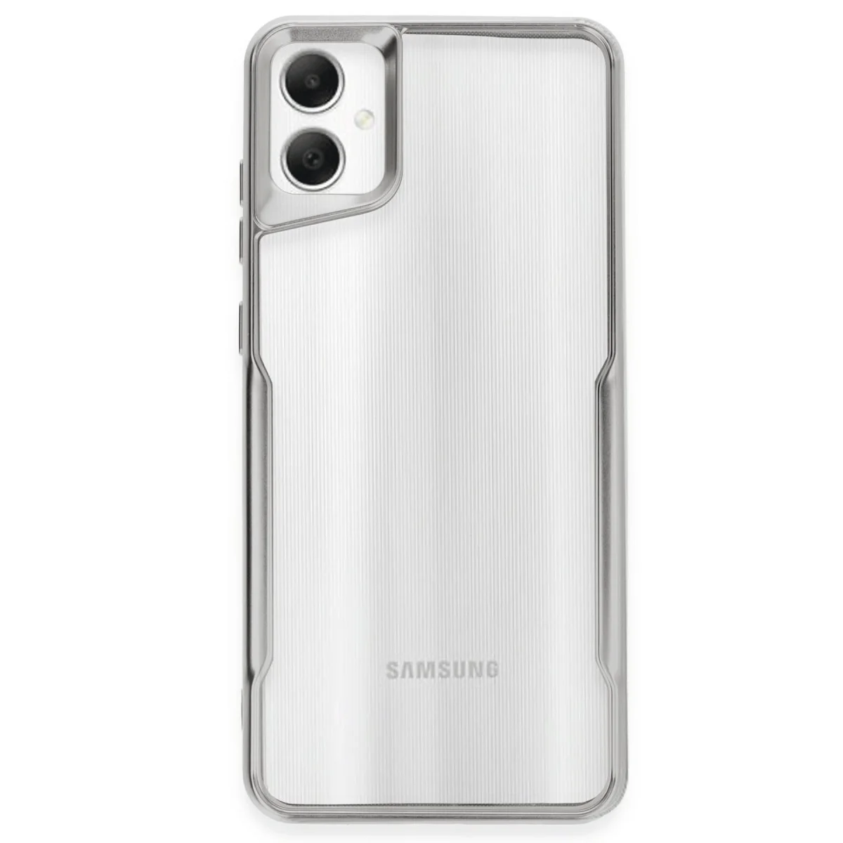 Galaxy A05 Kılıf Boyi Serisi - Gümüş Mat TPU Silikon Kapak