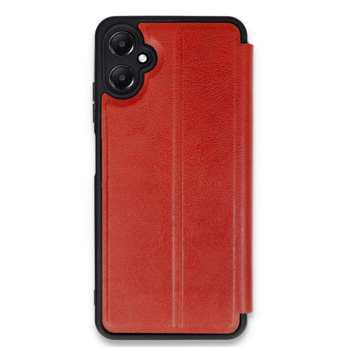 Galaxy A05 Kılıf Flip Cover - Kırmızı Çift Katlı Korumalı ve Şık Tasarım