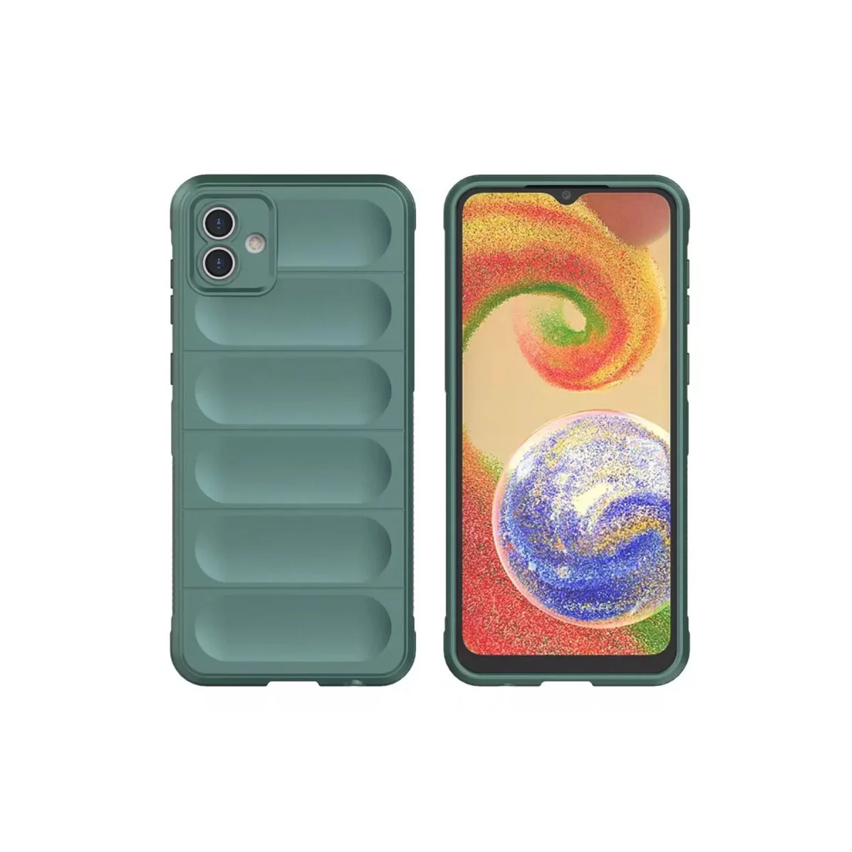 Galaxy A05 Optimum Silikon Kılıf - Koyu Yeşil, Çizilmelere Karşı Maksimum Koruma