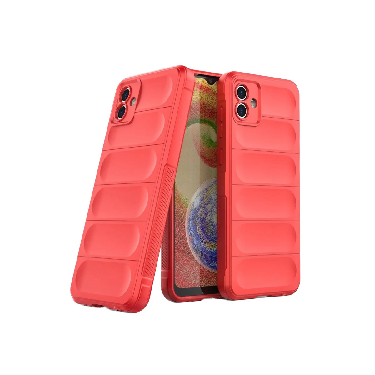 Galaxy A05 Optimum Silikon Kılıf - Kırmızı, Çizilmeye Dayanıklı, Parmak İzi Tutmaz